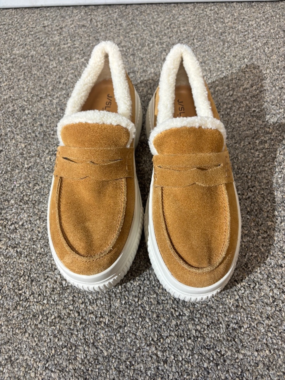 J SLIDES size 8 suede